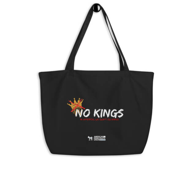 NO KINGS – Large Tote Bag